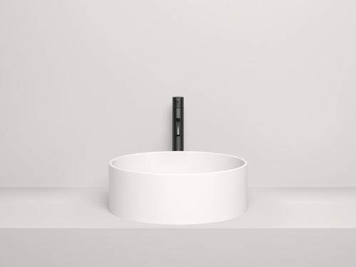 Раковина из искусственного камня S-Stone Salini ARMONIA 130112SM 40х40 накладная цвет белый без отверстий под смеситель - фото 2